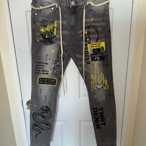 THRT Snake Denim Jeans